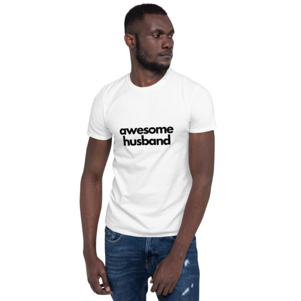 "Awesome Husband" Men's T-Shirt, Black, Grey, White - Image 5