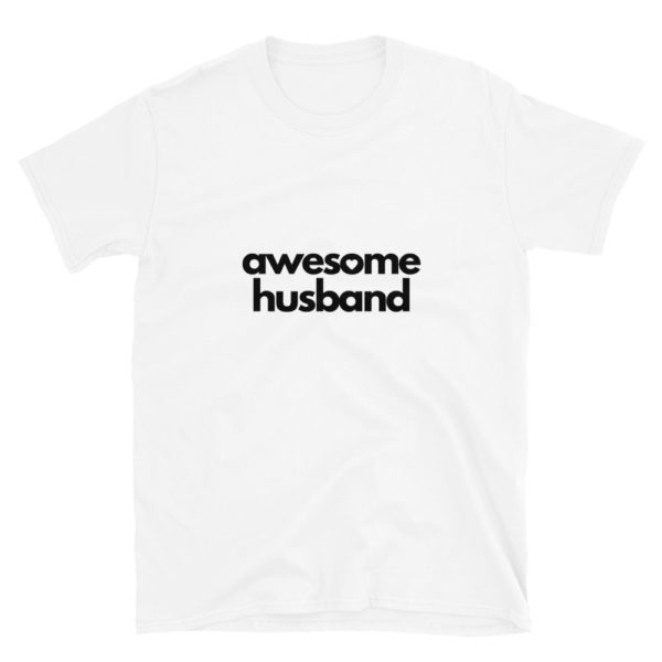 "Awesome Husband" Men's T-Shirt, Black, Grey, White - Image 4