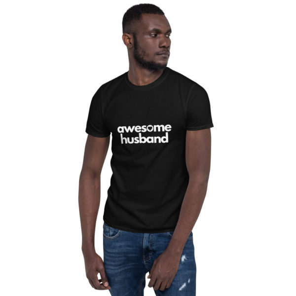 "Awesome Husband" Men's T-Shirt, Black, Grey, White - Image 3