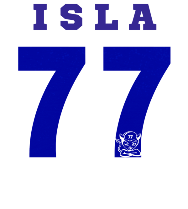 ISLA 77 Super Soft Crew, Mens, White/Royal - Image 3