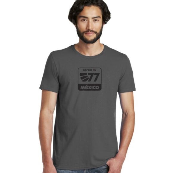 "Hecho En Mexico" Men's Softest T-Shirt, White/Black, Charcoal/Black, Storm Grey/Black - Image 3