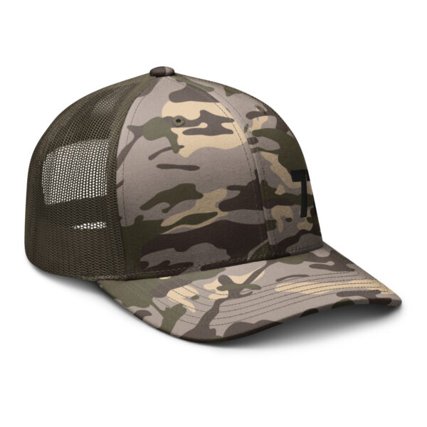 Camouflage Trucker Snapback - Low Profile, Unisex - Image 9