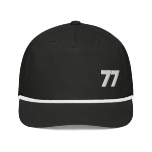 7th Anniversary Rope Hat - Unisex, Black/White