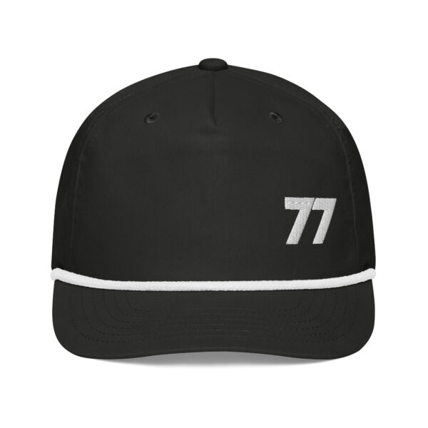 7th Anniversary Rope Hat - Unisex, Black/White