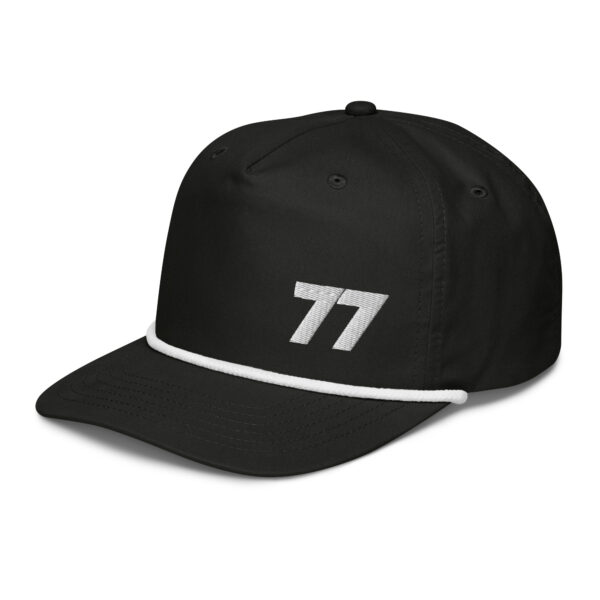 7th Anniversary Rope Hat - Unisex, Black/White - Image 3