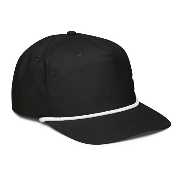 7th Anniversary Rope Hat - Unisex, Black/White - Image 4